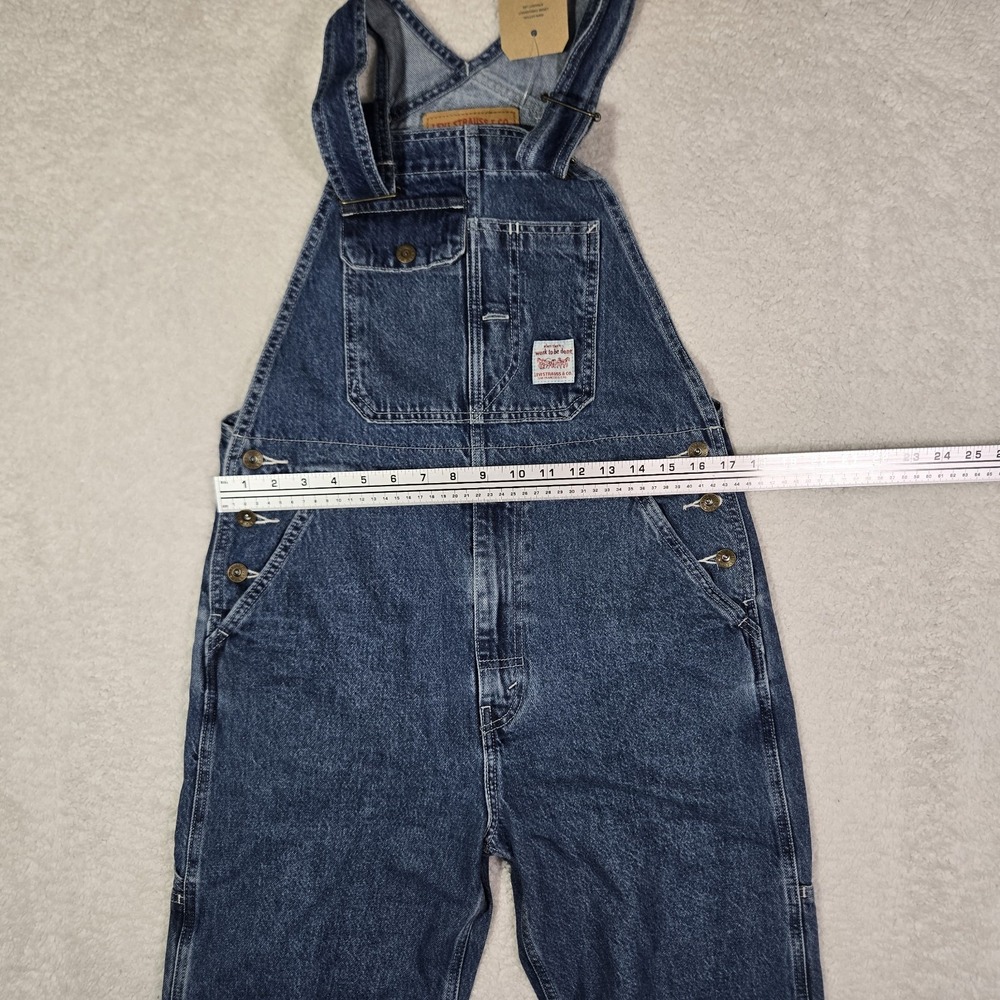 $120 Levis Workwear Loose Overalls Mens Size Small Denim Cotton Blue S - Picture 8 of 9